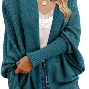 Like new! Women's Kimono Batwing Cable Knitted Slouchy Oversized Wrap Cardigan